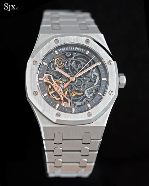 audemars piguet watch skeleton|Audemars Piguet royal oak open worked skeleton.